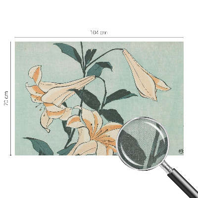 Fototapeta za otroško sobo z nežnim motivom lilij