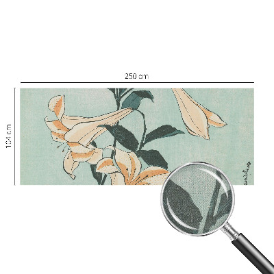 Fototapeta za otroško sobo z nežnim motivom lilij