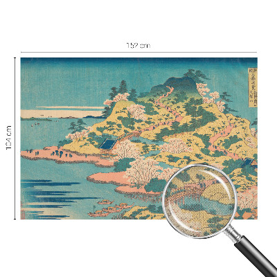 Samolepilna fototapeta za dnevno sobo z motivom japonske pokrajine