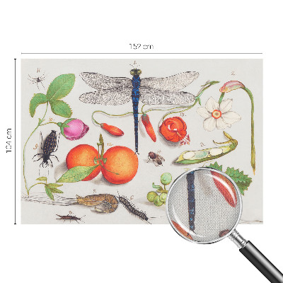 Samolepilna fototapeta za dnevno sobo z ilustracijo narave