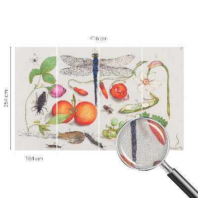 Samolepilna fototapeta za dnevno sobo Ilustracija narave