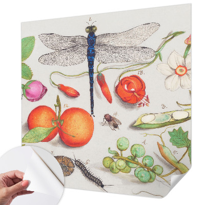 Samolepilna fototapeta za dnevno sobo Ilustracija narave