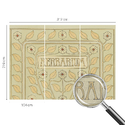 3D fototapeta z rastlinskim vzorcem