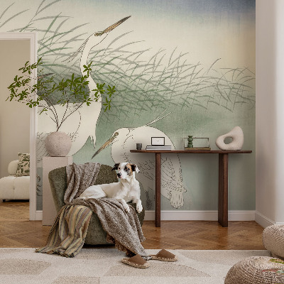 Fototapeta za otroško sobo Čaplje v travi