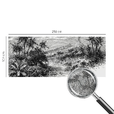 Fototapeta za otroško sobo z eksotično panoramo