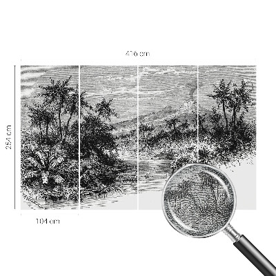 Fototapeta za otroško sobo Eksotična panorama