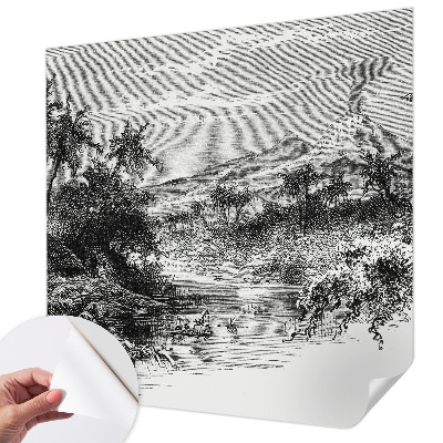 Fototapeta za otroško sobo z eksotično panoramo