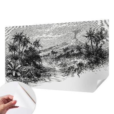 Fototapeta za otroško sobo z eksotično panoramo