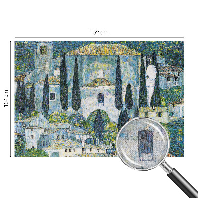 Samolepilna fototapeta za spalnico Cipresne hiše