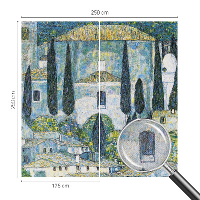 Samolepilna fototapeta za spalnico Cipresne hiše