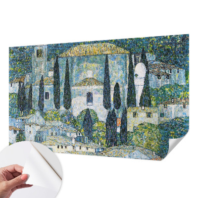 Samolepilna fototapeta za spalnico Cipresne hiše