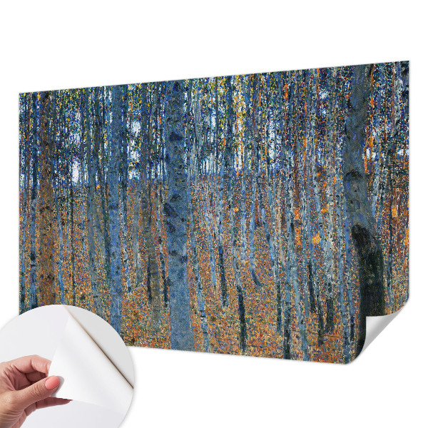 3D fototapeta z motivom breze in gozdnim prizorom