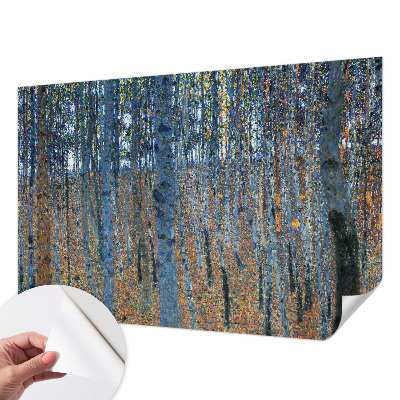 3D fototapeta z motivom breze in gozdnim prizorom