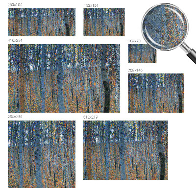 3D fototapeta z motivom breze in gozdnim prizorom