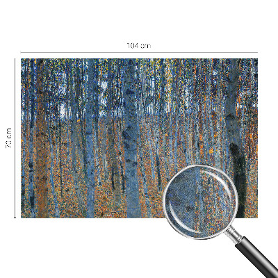 3D fototapeta z motivom breze in gozdnim prizorom