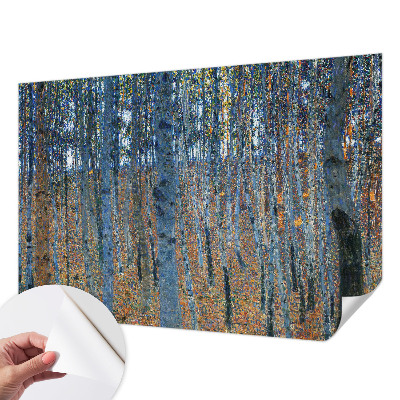 3D fototapeta z motivom breze in gozdnim prizorom