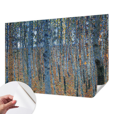 3D fototapeta z motivom breze in gozdnim prizorom