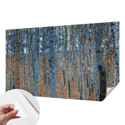 3D fototapeta z motivom breze in gozdnim prizorom