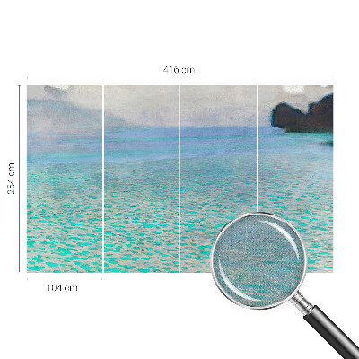 Otroška fototapeta v turkiznih odtenkih z motivom vode