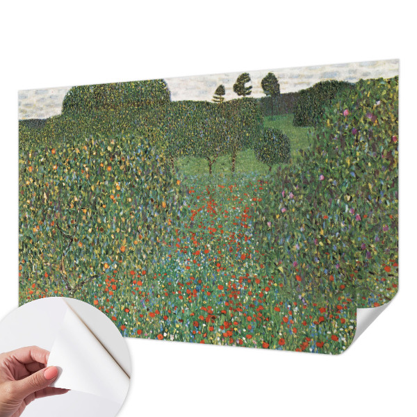 Samolepilna fototapeta za dnevno sobo Cvetlični travnik