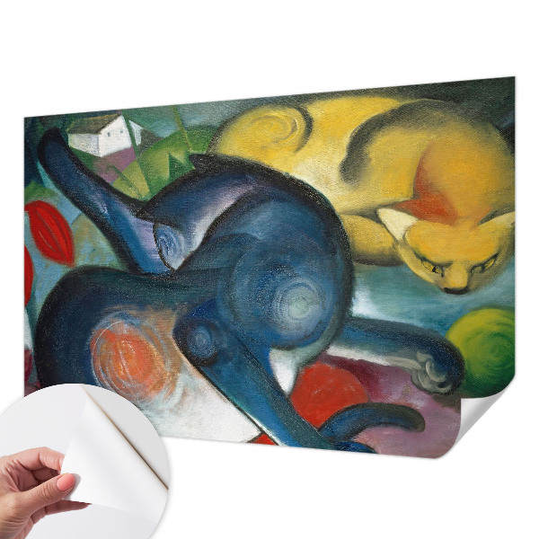 3D fototapeta z motivom mačje umetnosti