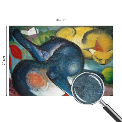 3D fototapeta z motivom mačje umetnosti