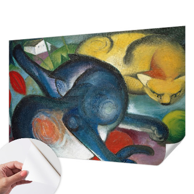 3D fototapeta z motivom mačje umetnosti