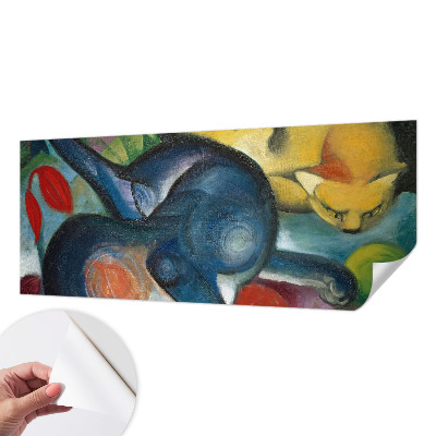 3D fototapeta z motivom mačje umetnosti