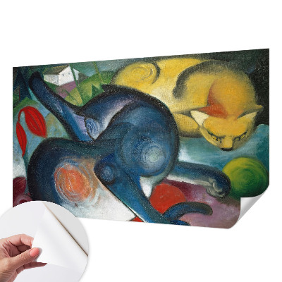 3D fototapeta z motivom mačje umetnosti