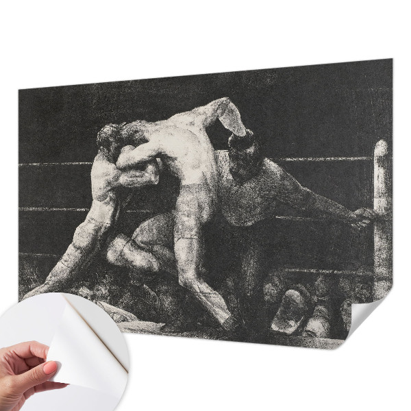 Fototapeta za otroško sobo z motivom boksarskega dvoboja