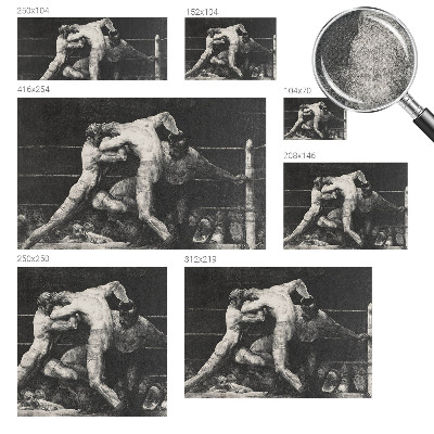 Fototapeta za otroško sobo z motivom boksarskega dvoboja