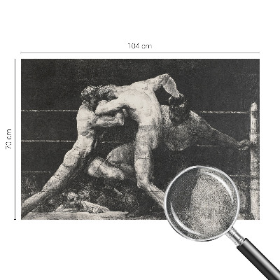 Fototapeta za otroško sobo z motivom boksarskega dvoboja