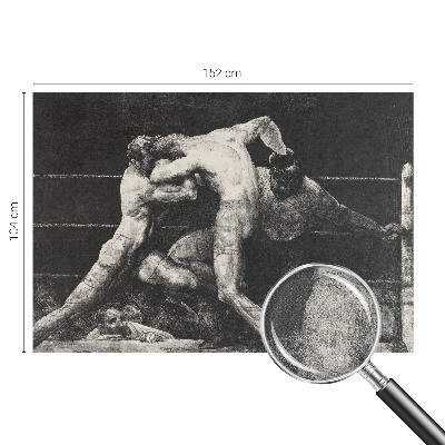 Fototapeta za otroško sobo z motivom boksarskega dvoboja