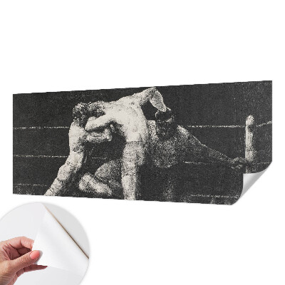 Fototapeta za otroško sobo z motivom boksarskega dvoboja