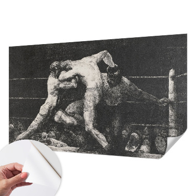 Fototapeta za otroško sobo z motivom boksarskega dvoboja