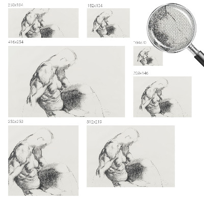 Otroška fototapeta Moška skica