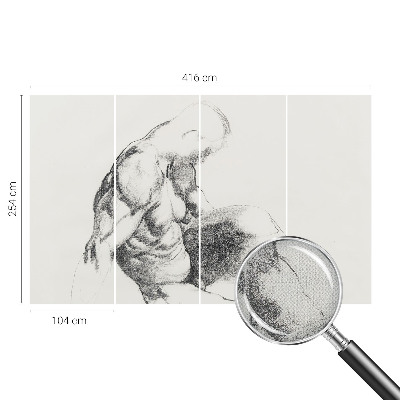 Otroška fototapeta Moška skica