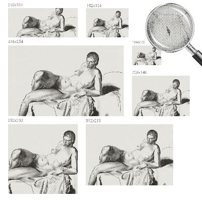 Samolepilna fototapeta z motivom umetniške golote