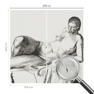 Samolepilna fototapeta z motivom umetniške golote