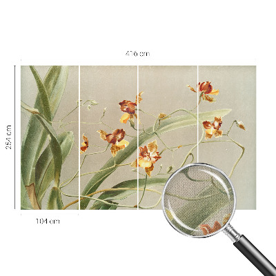 Samolepilna fototapeta za spalnico z motivom klasičnih orhidej