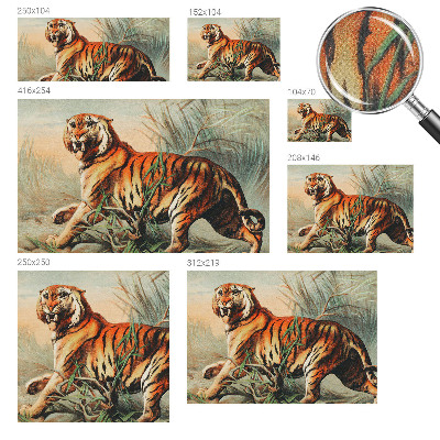3D fototapeta z motivom tigrove narave
