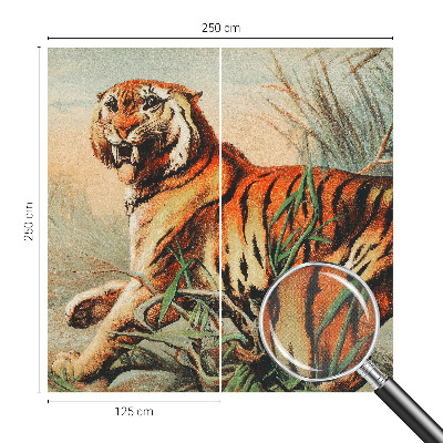 3D fototapeta z motivom tigrove narave