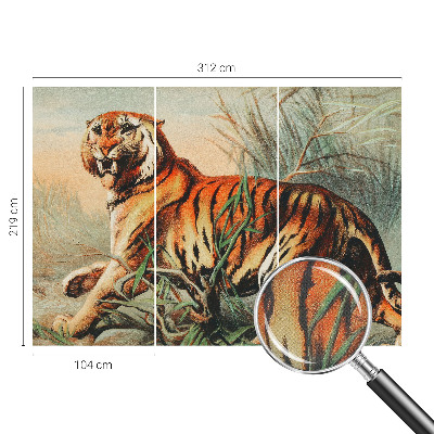 3D fototapeta z motivom tigrove narave