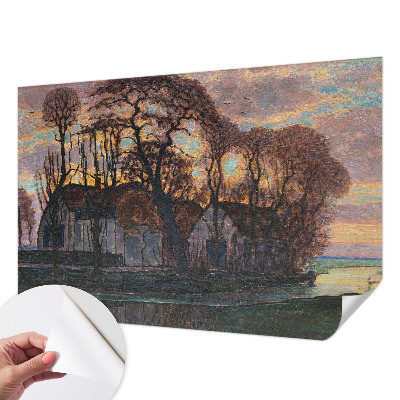 Samolepilna fototapeta z motivom večerne pokrajine