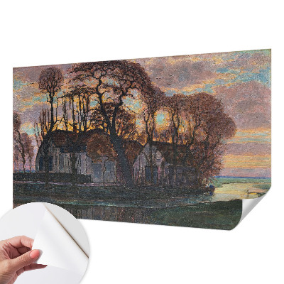 Samolepilna fototapeta z motivom večerne pokrajine