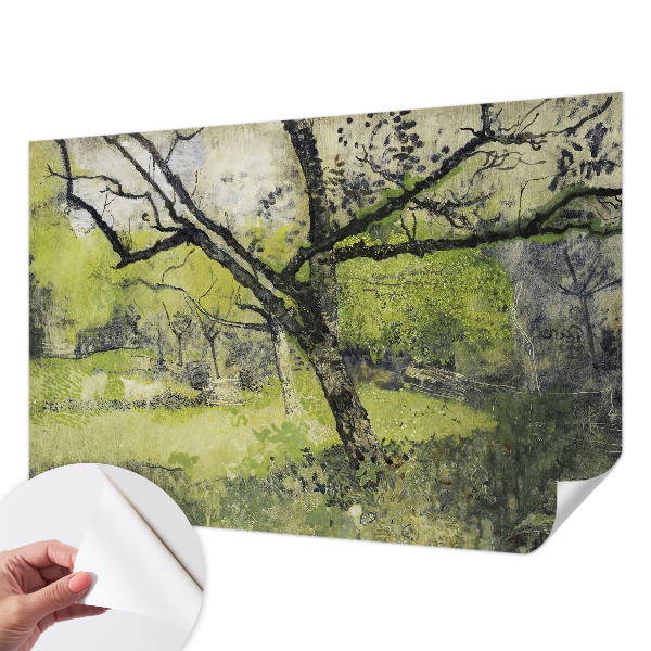 Samolepilna fototapeta za spalnico z motivom pomladnega parka