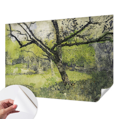 Samolepilna fototapeta za spalnico Pomladni park