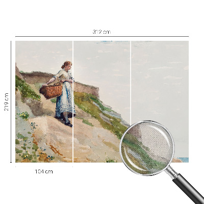 Otroška fototapeta z motivom ženske pokrajine