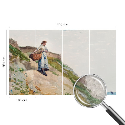 Otroška fototapeta z motivom ženske pokrajine