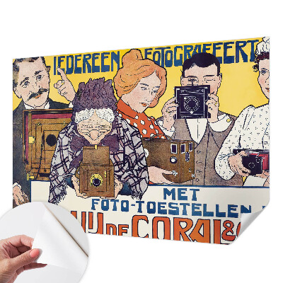 Samolepilna fototapeta za dnevno sobo z motivom 'Fotografska strast'